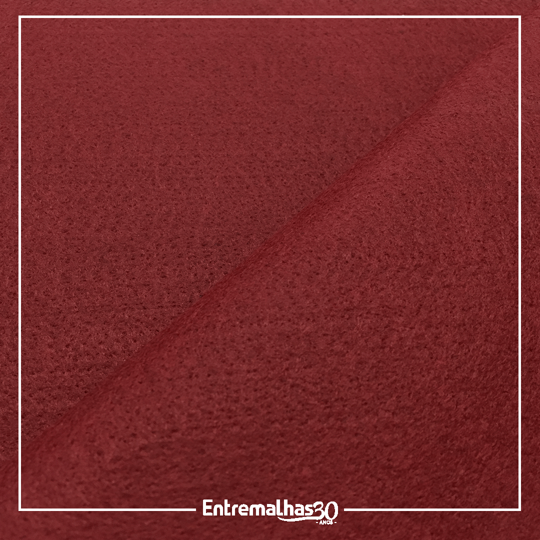 Tecido Feltro - Bordô