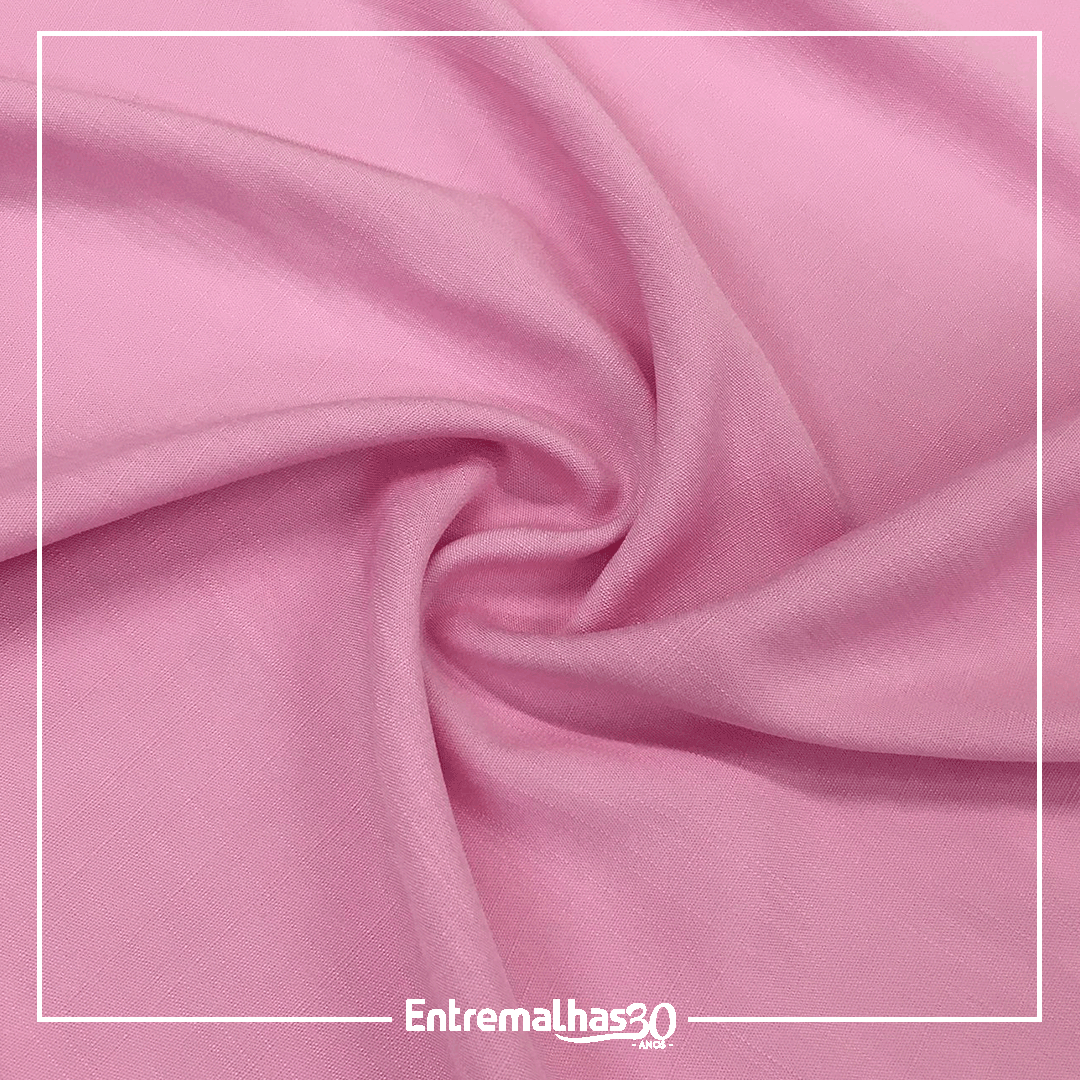 Tecido Rayon San Conrado - Rosa Ref.:859481