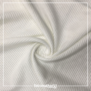 Tecido Veludo 8 Canais - Branco Ref.:874048