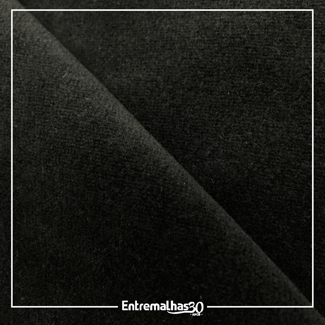Tecido Plush Light - Preto Ref.:412017