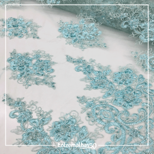 Tecido Renda Bordada Ref.: 814132