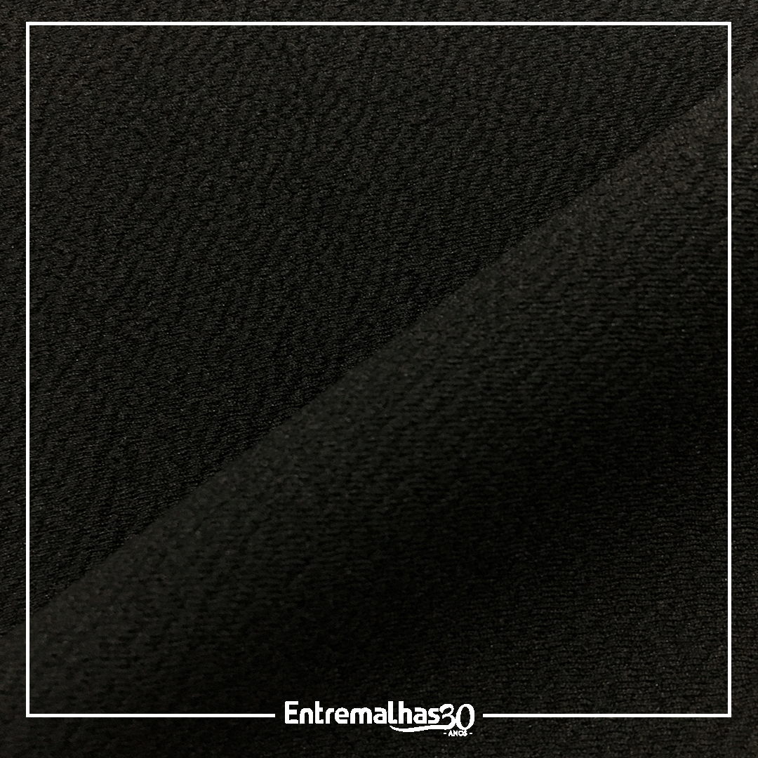 Malha Crepe Miami - Preto Ref.:320180