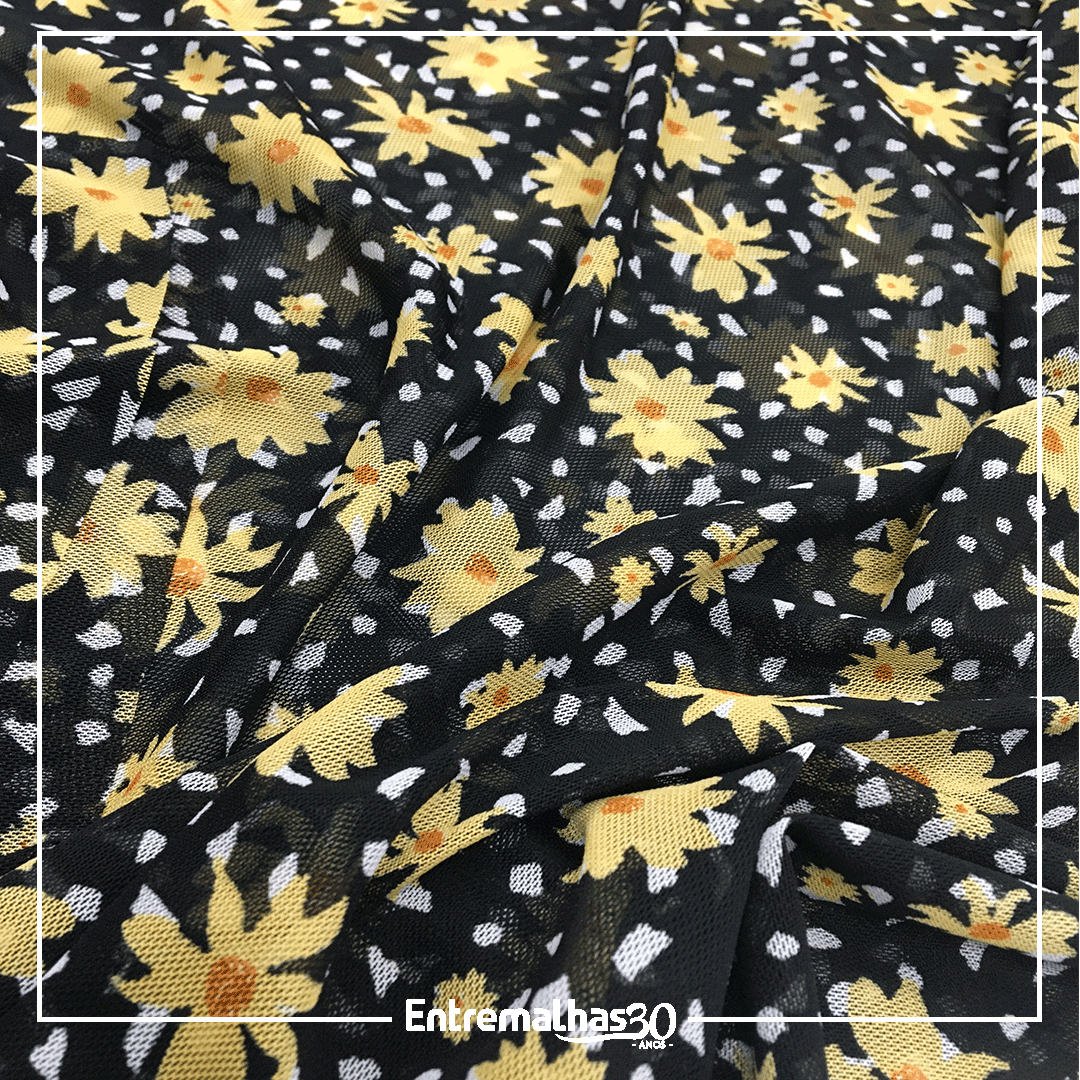 Tecido Lycra Tule Estampada Ref.:317189