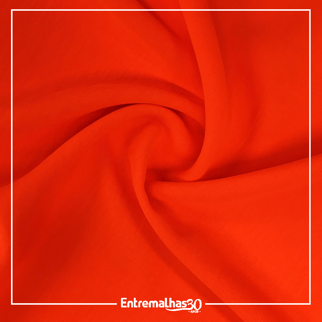Tecido Tencel Venus/Air Flow - Laranja Ref.:859557