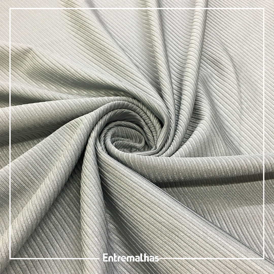 Tecido Lycra Kotelle Bright - Cinza Ref.:317257