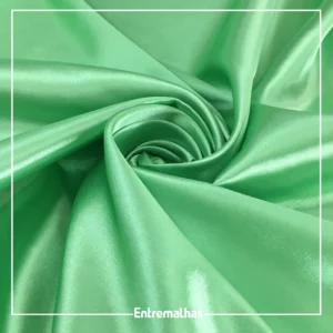 Tecido Cetim Com Elastano - Verde Ref.:717018