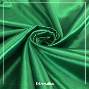 Tecido Cetim Com Elastano - Verde Ref.:717018