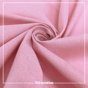 Tecido Linho Washed Soft - Rosa Ref.:858554