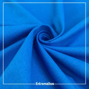 Tecido Linho Washed Soft - Azul Ref.:858554