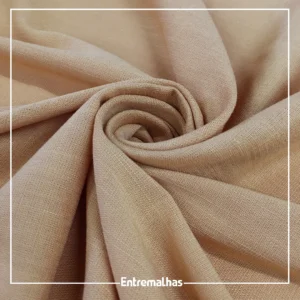 Tecido Linho Washed Soft - Bege Ref.:858554