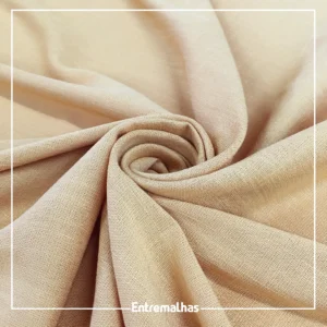Tecido Linho Washed Soft - Bege Ref.:858554