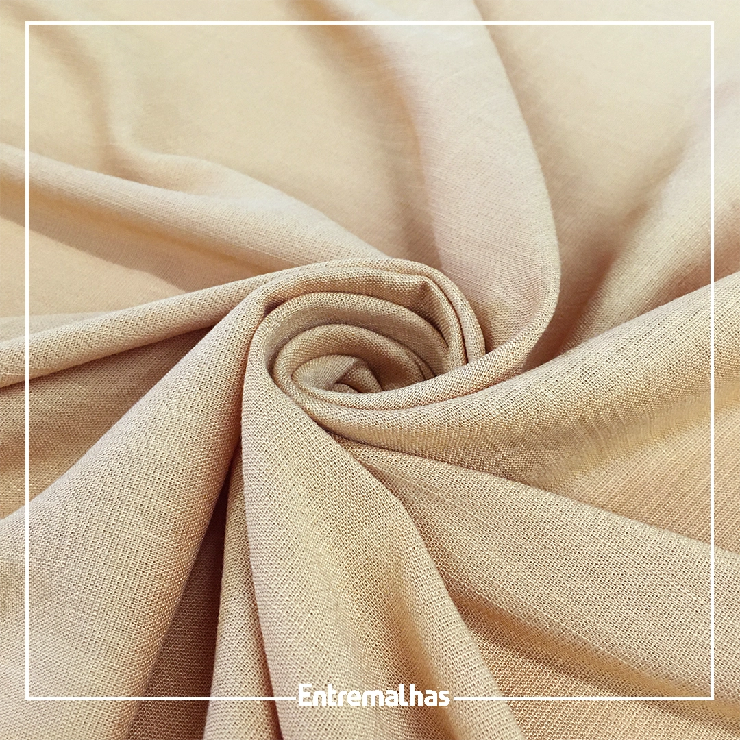 Tecido Linho Washed Soft - Bege Ref.:858554