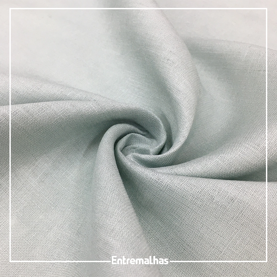 Tecido Linho Cambraia - Verde Ref.:772001