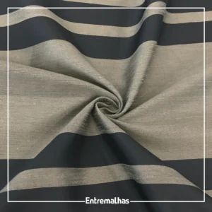 Tecido Voal Listrado Fendi Ref.:210525