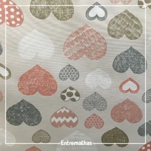 Tecido Belize 6157/A Corações Ref.:206203