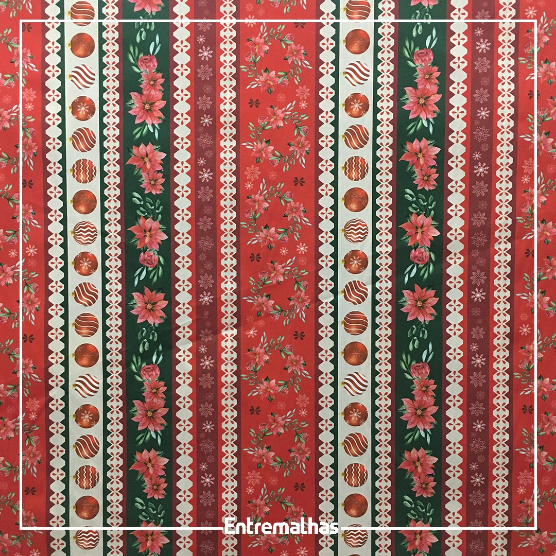 Tecido Tricoline Natal Ref.:858136