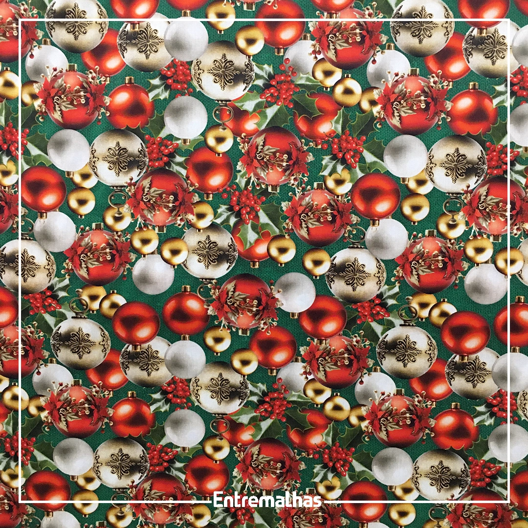 Tecido Tricoline Natal Ref.:858136