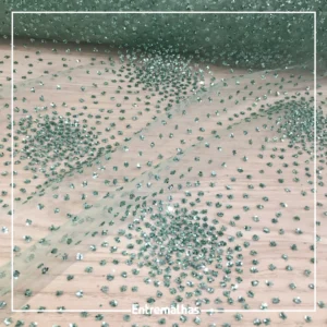 Tecido Tule Glitter Explosão - Verde Ref.:814180