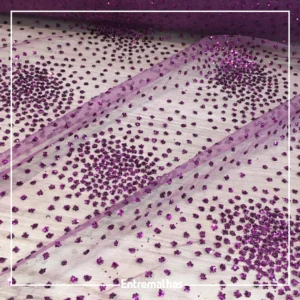 Tecido Tule Glitter Explosão - Roxo Ref.:814180