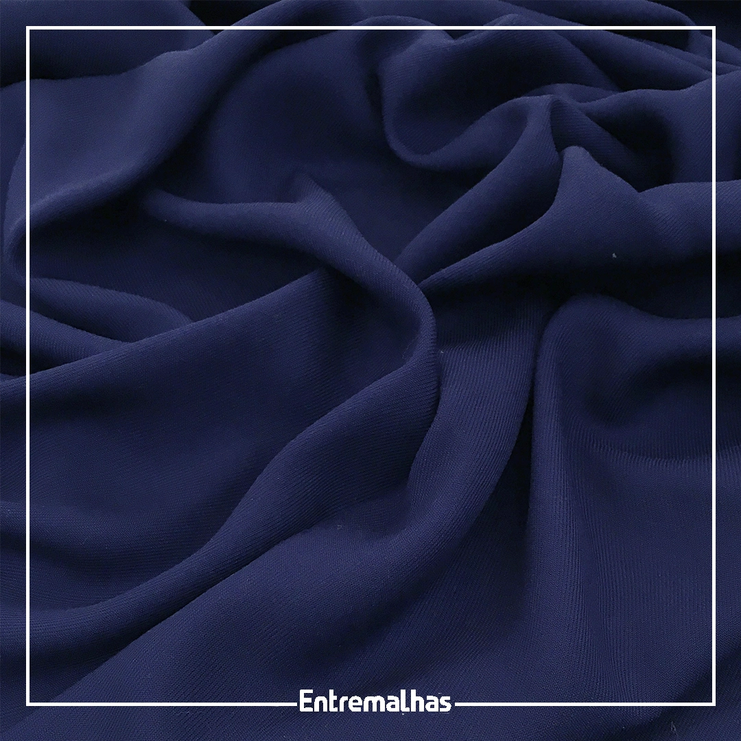 Tecido Viscose Sarjada - Azul Ref.:858814