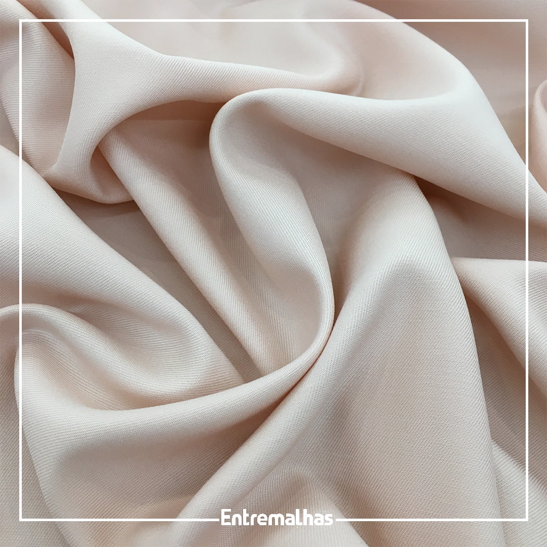 Tecido Viscose Sarjada - Rose Ref.:858814