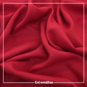 Tecido Viscose Sarjada - Vermelho Ref.:858814