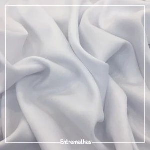 Tecido Viscose Sarjada - Branco Ref.:858814