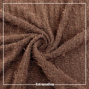 Malha Chenille Veludo - Marrom Ref.:330130