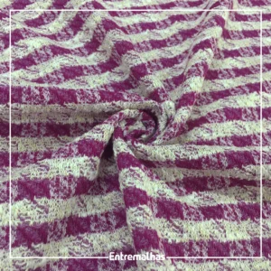Tecido Tweed Chanel - Roxo 359 Ref.:859722