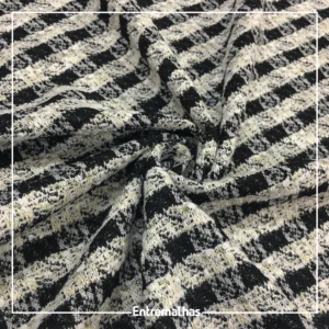 Tecido Tweed Chanel - Preto Ref.:859722