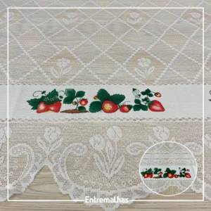 Tecido Cortina Renda Com Bando Ref.:206327