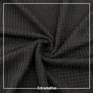 Malha Waffle - Preto Ref.:330136