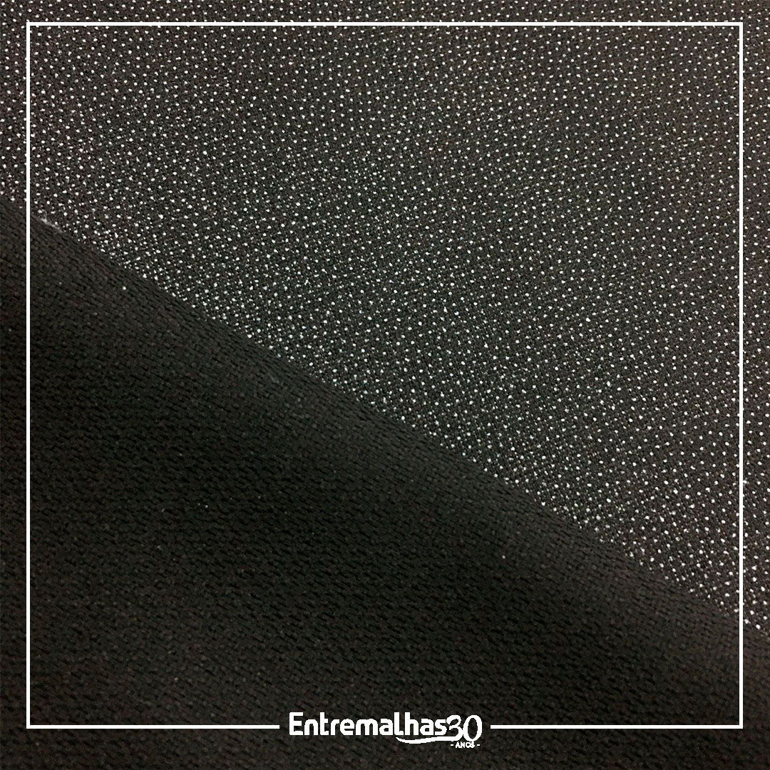 Entretela Com Cola - Preto Ref.: 030029