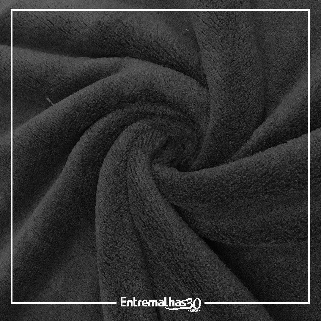 Malha Fleece - Preto Ref.:320186