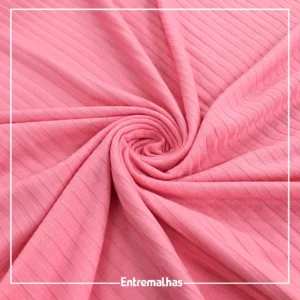 Malha Canelada Tracy - Rosa