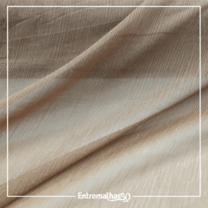 Tecido Crepe Chiffon Yoryu Lurex - Bege