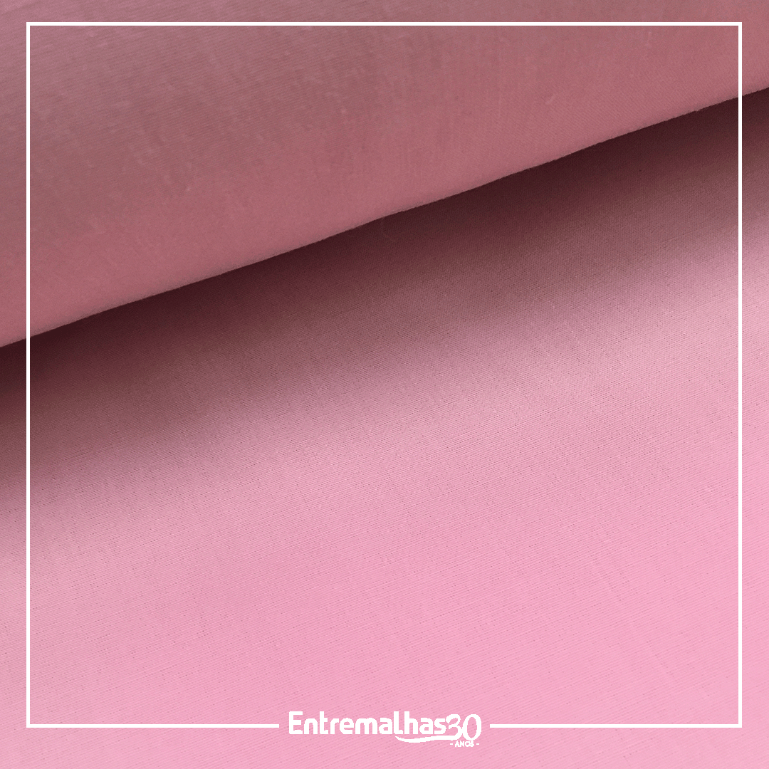 Tecido Lençol Percal 200 Fios Liso - Rosa Ref.: 858002