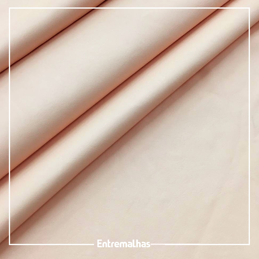 Tecido Corino Suede - Salmão