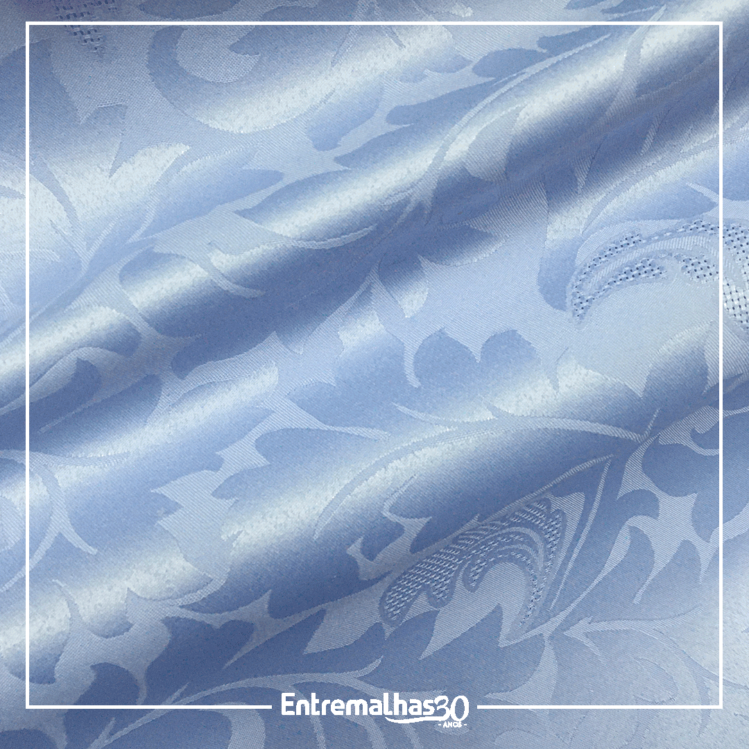 Tecido Jacquard Shine - Azul