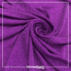 Tecido Lurex - Roxo