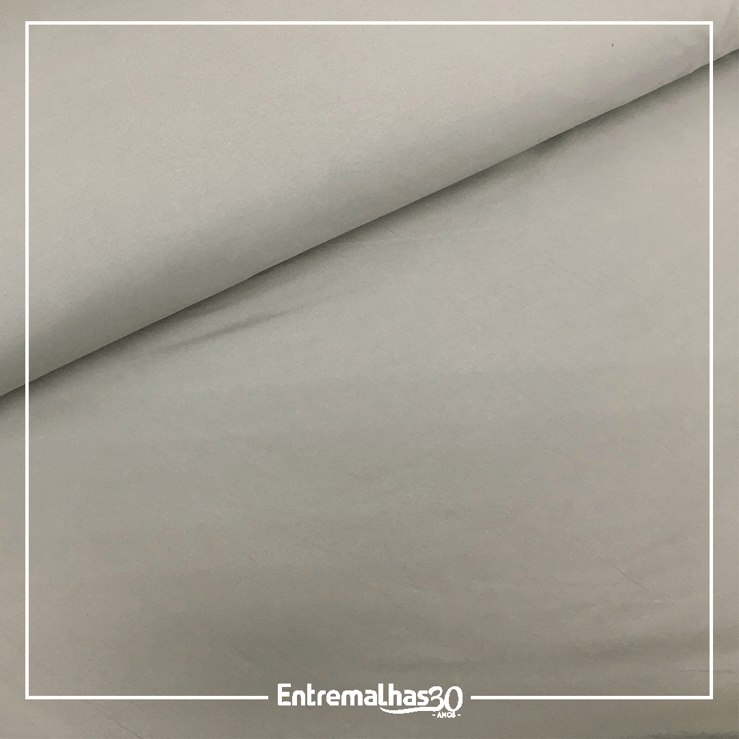 Tecido Lençol Percal Flex Liso - Cinza