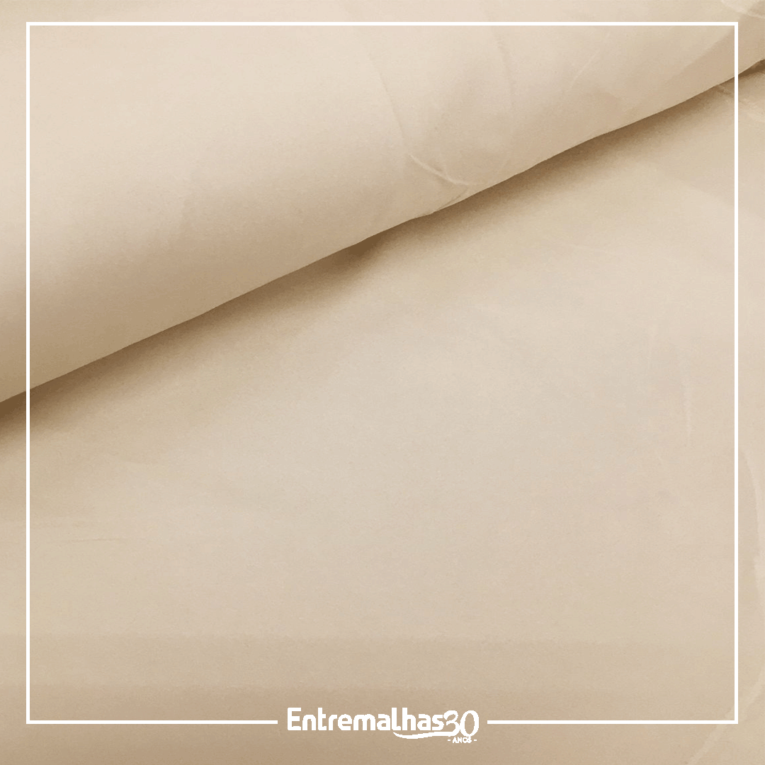 Tecido Lençol Percal Flex Liso - Bege