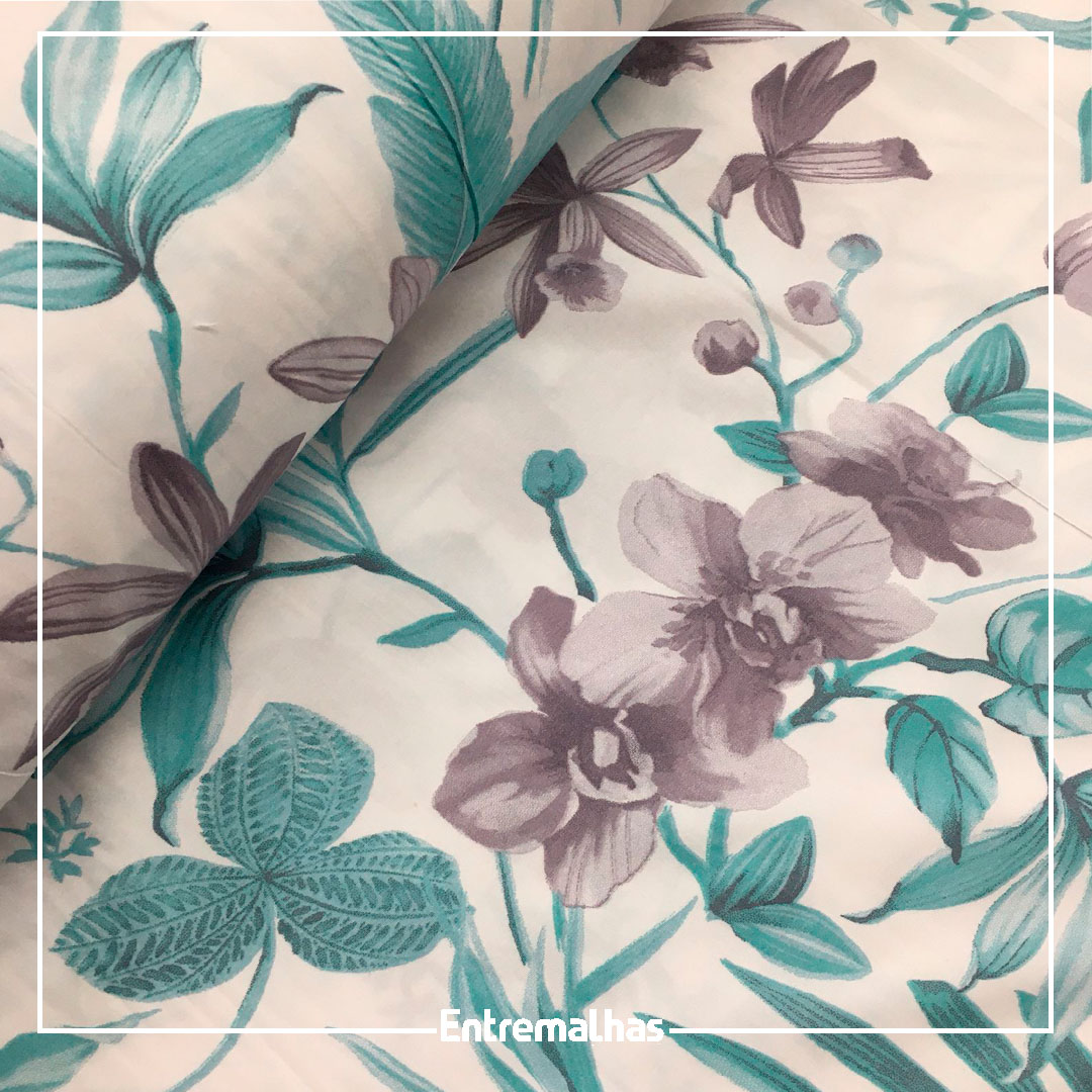 Tecido Lençol Percal Flex Estampado