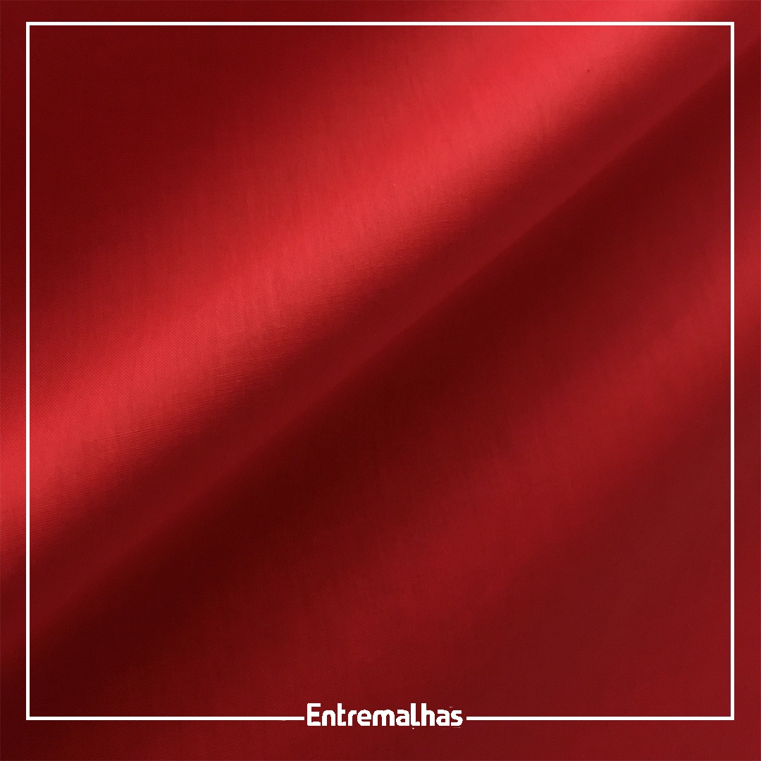 Tecido Tricoline Liso - Vermelho
