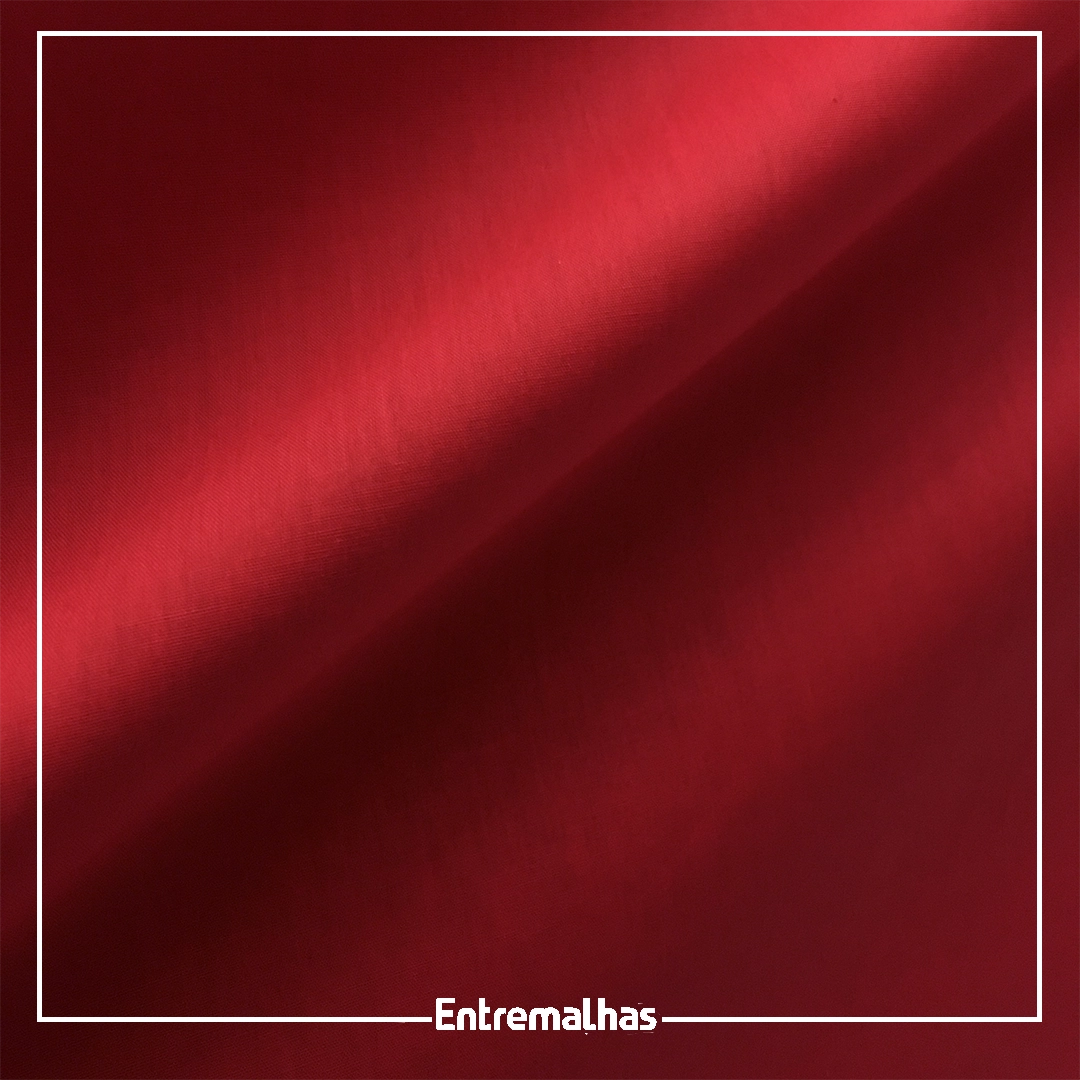 Tecido Tricoline Liso - Vermelho