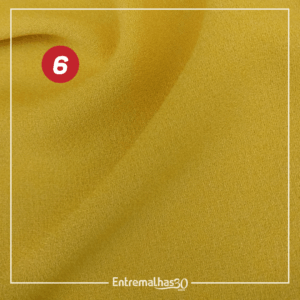 Tecido Crepe Argel Lycra - Amarelo