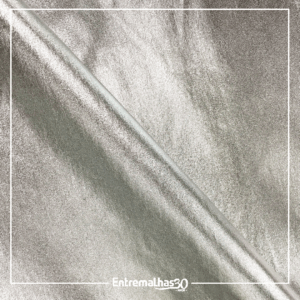 Tecido Bengaline Foil Luxo - Prata