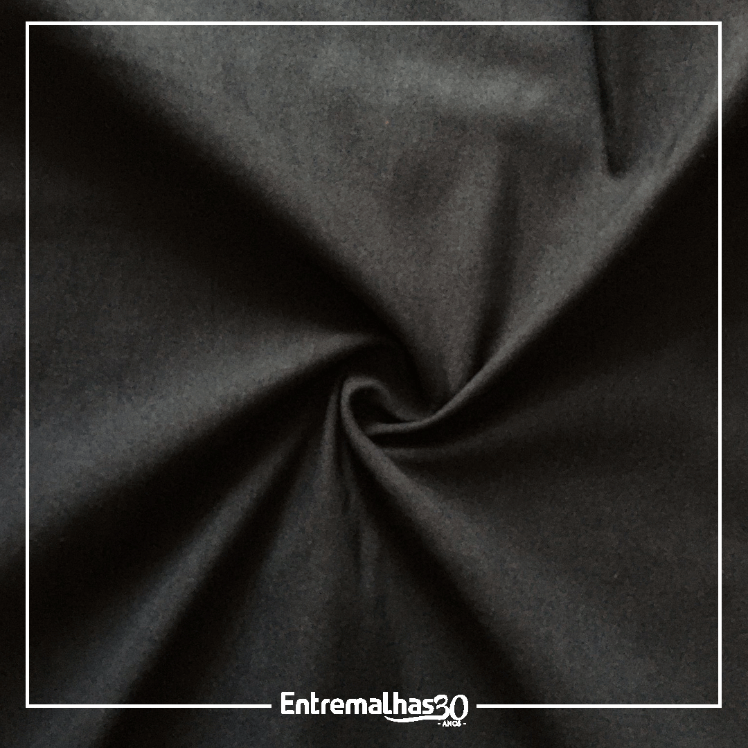 Tecido Bengaline Twill - Preto Ref.: 859724