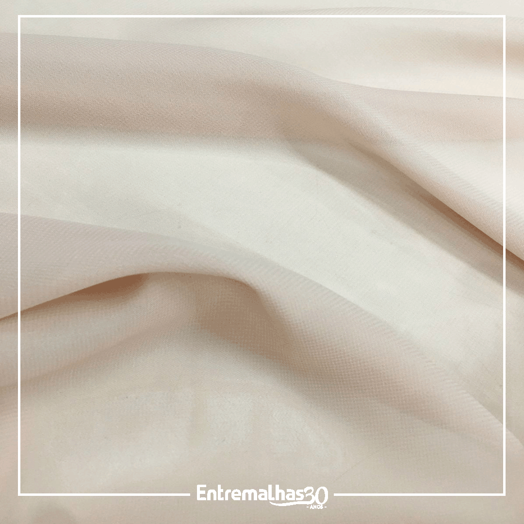 Tecido Crepe Chiffon - Nude