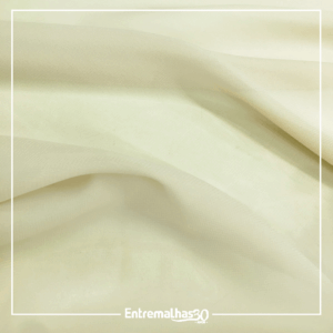 Tecido Crepe Chiffon - Marfim